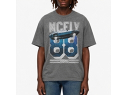 Rockinstone Back To The Future Movie Mcfly '88 Heather Graphite Adult T-shirt Size:l