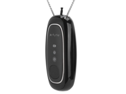 Purificador de ar portátil Mali com íons negativos, remove PM2.5 e partículas, preto