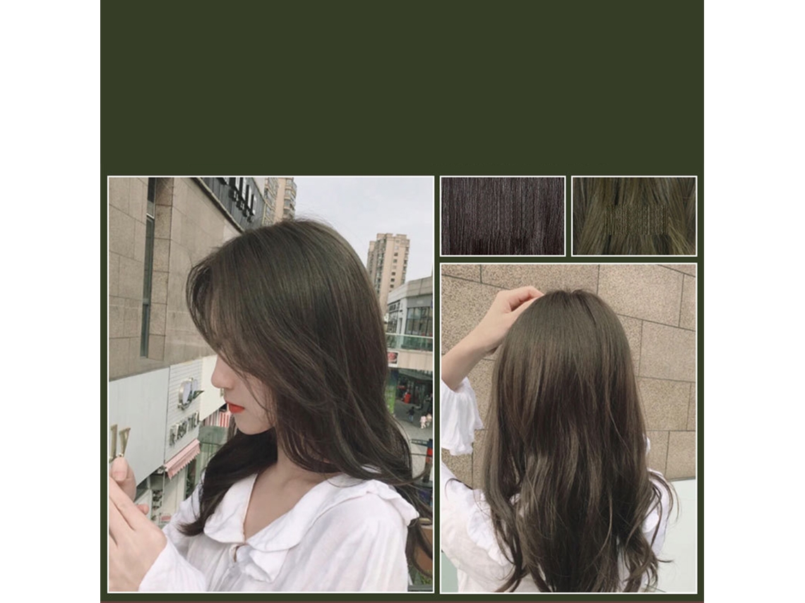 Creme De Colorir Cabelo 100ml*2 Tinta Permanente Diy Com Acessórios Sem Danos Aos Cabelos