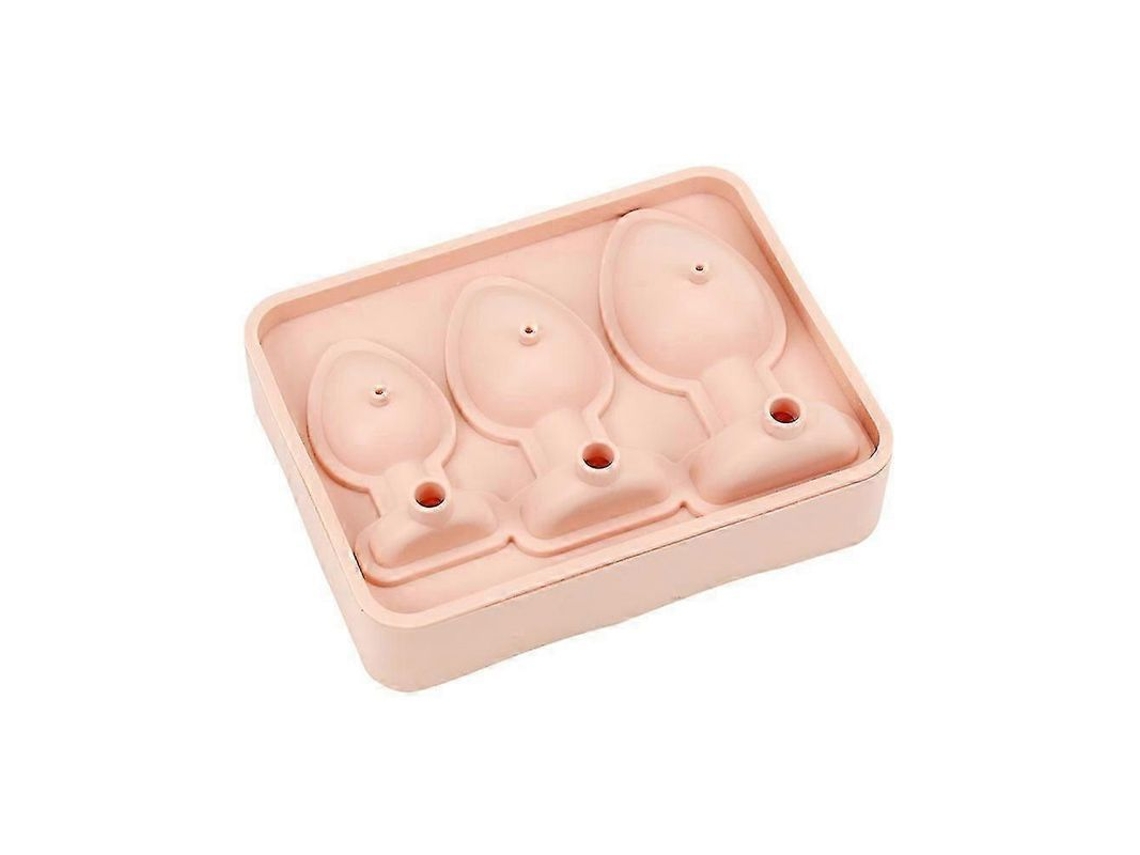 Moldes De Gelo Em Forma De Plug Com 3 Tamanhos Para Festas E Bebidas Divertidas Rosa