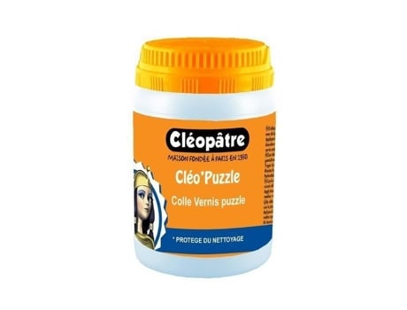 Cola e verniz para quebra-cabeças - CLEOPATRE - Cléo’Puzzle - 250 gr - Transparente - Proteção de longa duração
