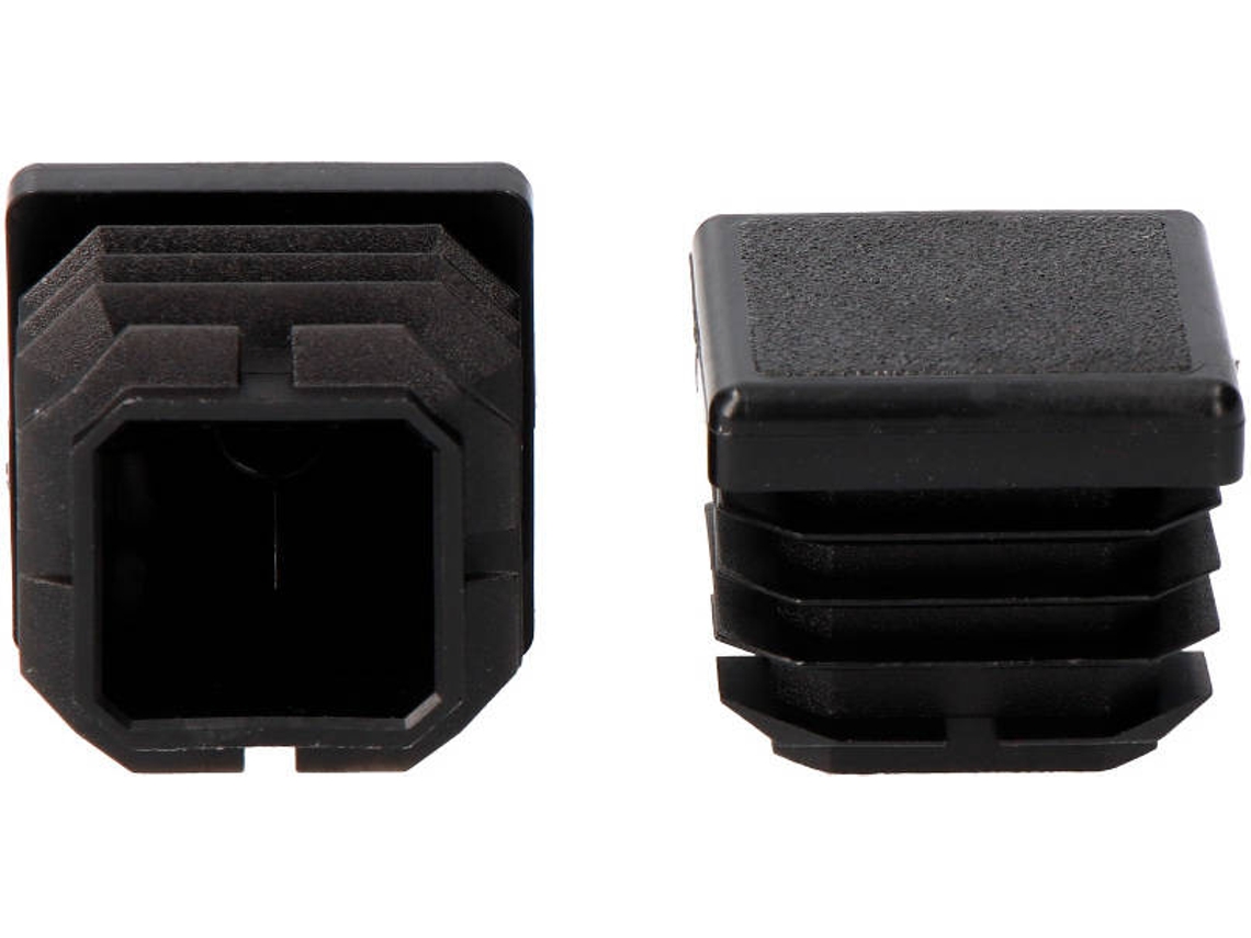Topo Sistema Interior Quadrada com Aba Dimatel 22X22Mm Preto