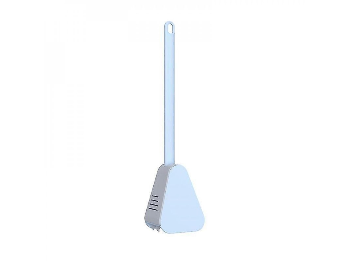 2026-cepillo De Inodoro De Silicona Com Suporte Limpiador De Cantos Muertos, Design Ergonômico Antiderrapante, Banheiro Mbd Azul