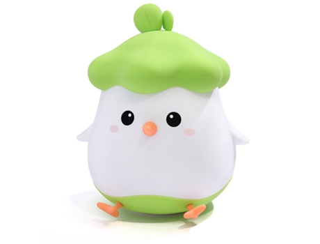 Iluminação Nocturna Led para Animais em Silicone Recarregável Por Usb Verde Pinto