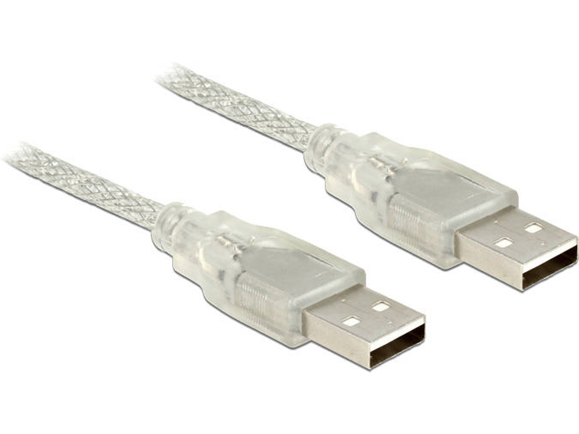 Cabo de Dados DELOCK (USB A - 3 m - Transparente)