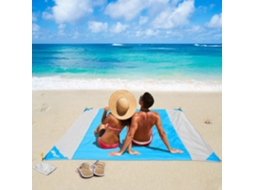 Rara Manta De Piquenique Em Pérola, Medindo 200x210cm, Estampa: Strand, Azul