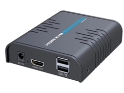 HDMI Extender Receiver Até 120m/365ft 60hz Kvm Cat 5/5e/6/7 Cabo (Preto) Yizhood Preto (Rx)