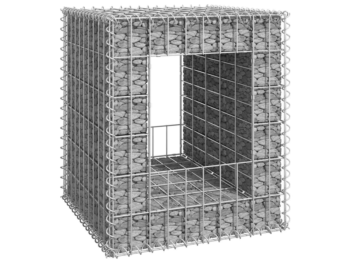 Vidaxl Poste/cesto Gabião 50x50x60 Cm Ferro