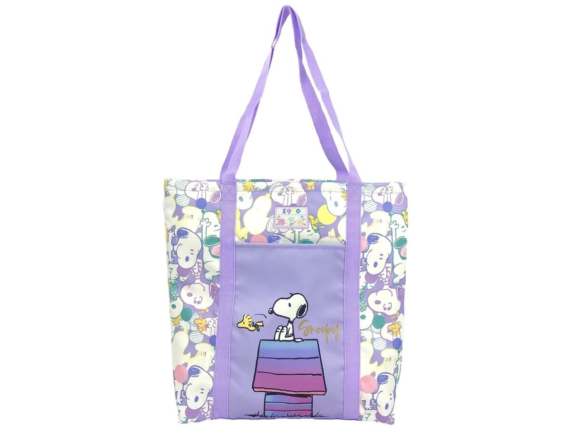 Sacola de Compras Snoopy 40cm, Durável, Leve e Ecológica BRILVIBERA