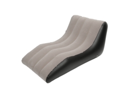 Sofá Inflável Flocado Pvc Cadeira Blow Up Couch para Sala Acampamento Viagem Marrom | S/MARCA