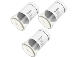 Conjunto De 3 Potes Vidro Unomor Para Armazenar Café E Cereais, Com Tampa Hermética De Aço Inoxidável, Capacidade De