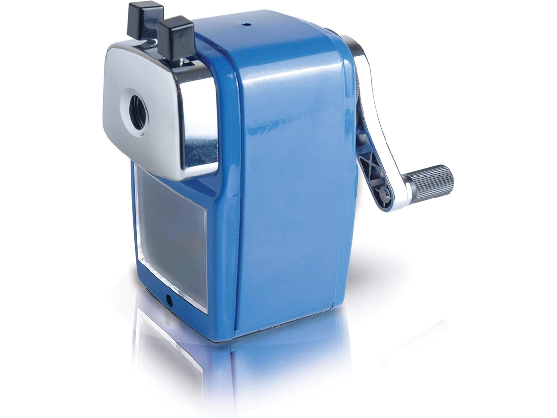 Apontador De Lápis Azul Para A Mesa Aquaforge