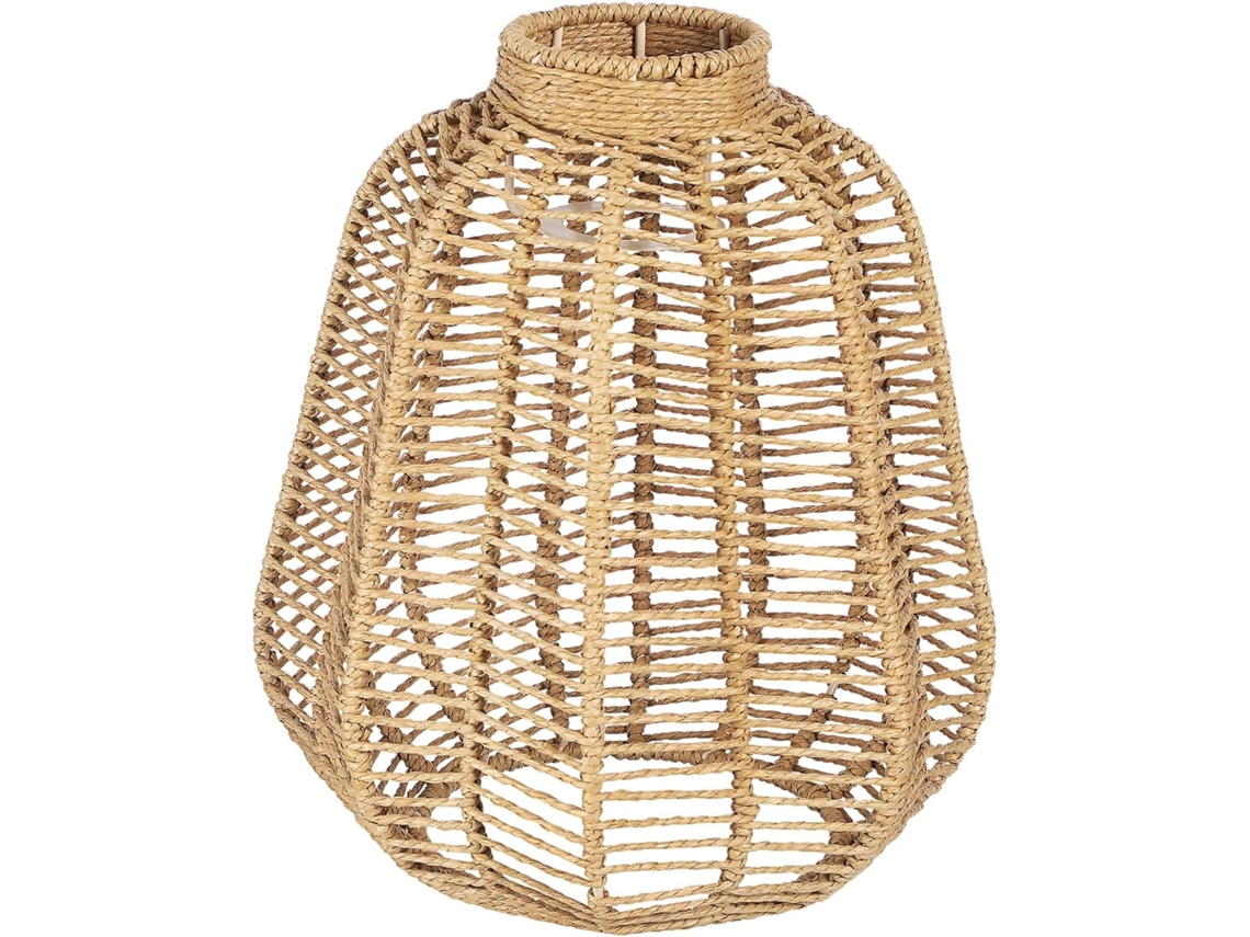 Abajur de Vime para Sala de Estar e Quarto, Luminária Decorativa Suspensa, Fácil de Usar e Durável. SFUSHOS