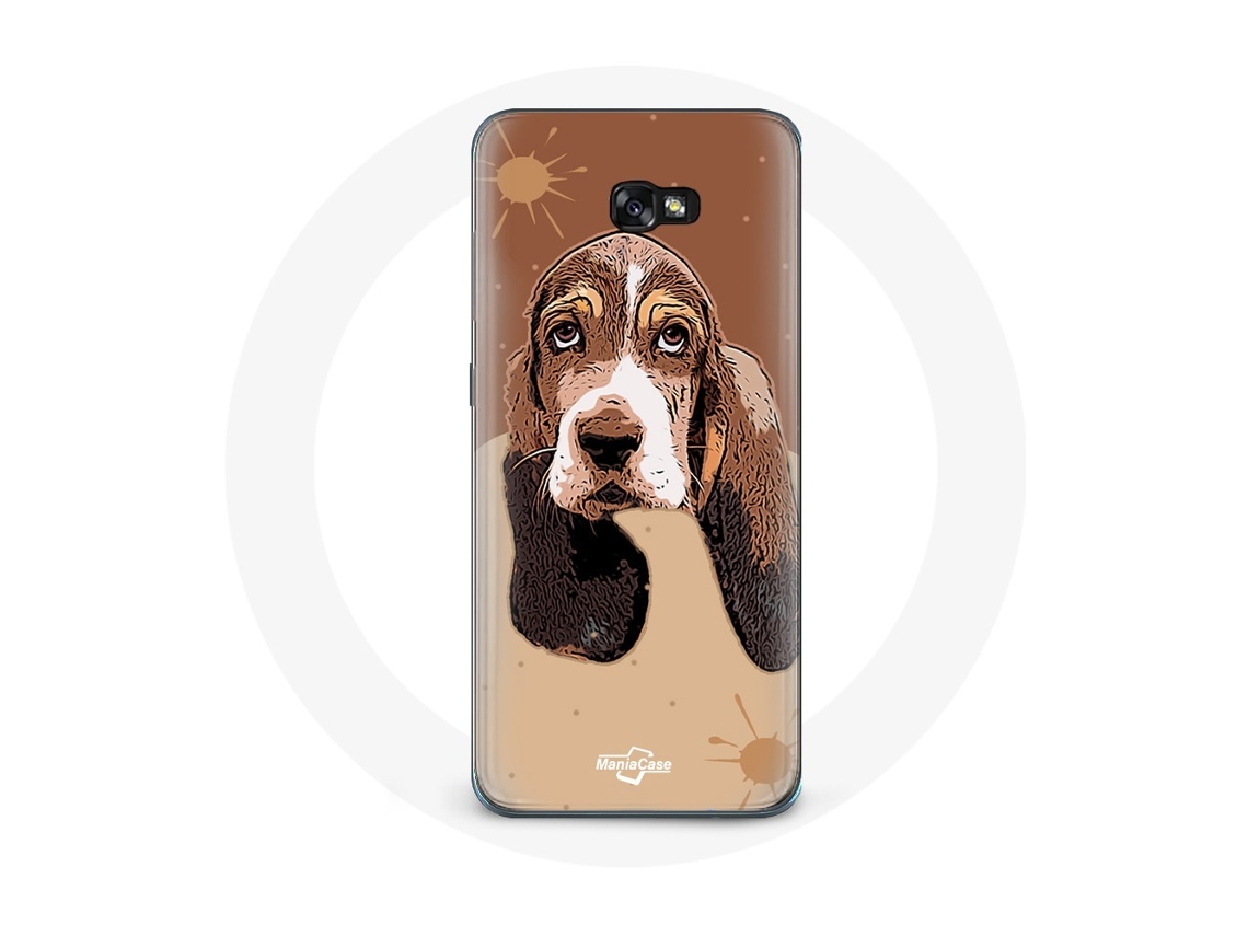 Capa para Samsung Galaxy A3 2016 Cara de cão BasseHound
