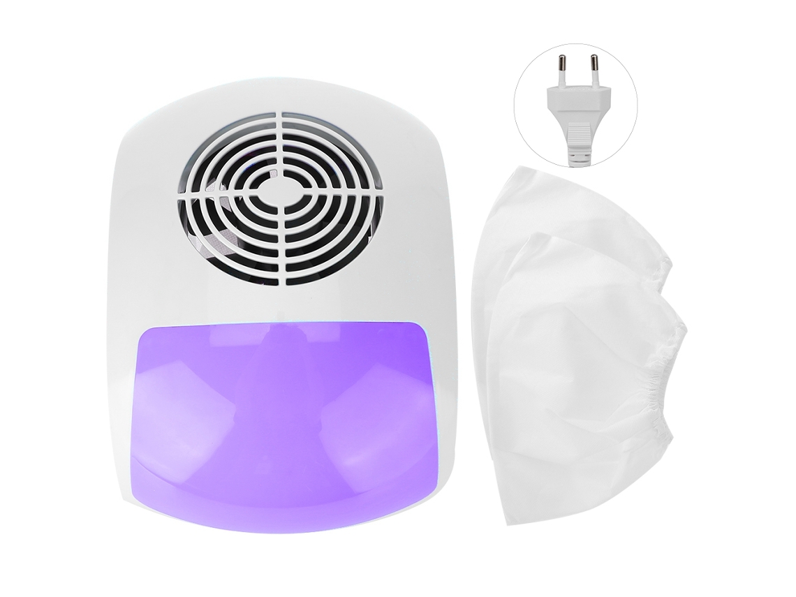 45w Single Fan Nail Dust Collector Purple Manicure Vacuum Cleaner
