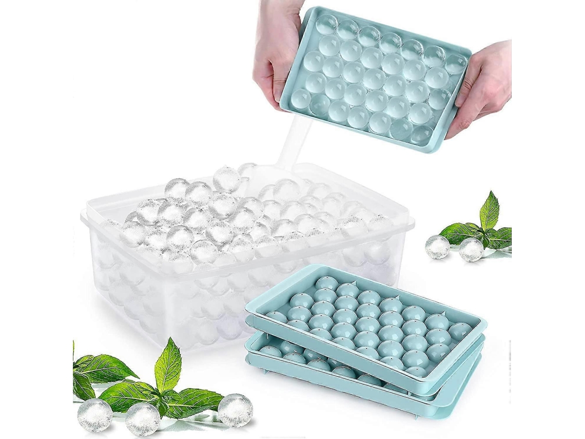 Bandejas de Gelo Redondo Moldes Esféricos de Gelo Material Alimentar Sem Bpa (pacote de 2)