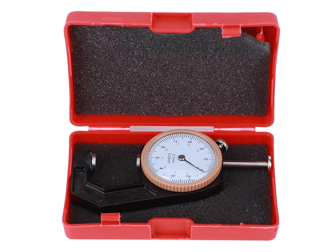 Medidor De Espessura Durável Em Liga Alumínio, 0 A 20 Mm, Com