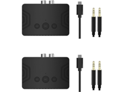 Receptor De Música Bluetooth 5.3 Duplo, Adaptador Bluetooth, Receptor