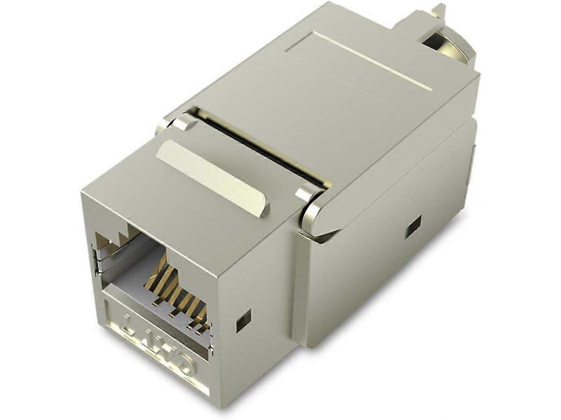 Conector Modular Rj45, Cat7 Cat6 Cat5 Rj45 8p8c, Keystone De Rede Acoplador Em Linha Fêmea-fêmea Com Blindagem Alta Resistência E-aquaforge