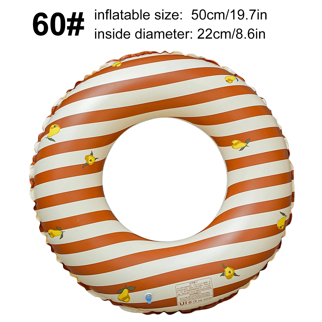 Boia De Piscina (60) Com Estampa Retrô, Acessórios Infláveis Para Piscina No Verão.
