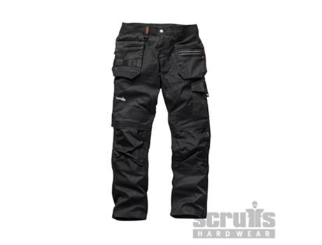 SCRUFFS T54502 Pantalón Trade Flex Color Negro