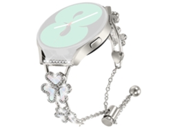 Lurelia Pulseira De Substituição, Compatível Com Relógio Huami Amazfit Gts 2e Metal E Decoração Trevo Em Forma Coração Starlight