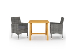Dining Set, Dining Sets Vidaxl Cinzeto Rattan / Vime (n/a)