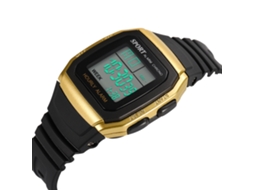 Relógio Digital Eletrônico Infantil Pulseira Pvc Moda Ouro para Crianças