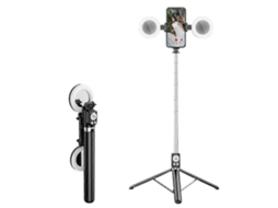 R17ds 1,75 M Bastão De Selfie Bluetooth Portátil, Tripé Extensível, Suporte Para Celular Com Luzes De Preenchimento Duplas, Rotação De 360 ​​graus Par