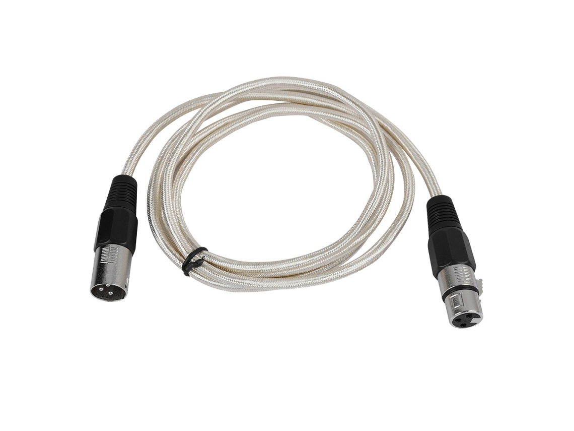 Cabo Xlr Macho Para Fêmea Com Áudio Claro De Alta Qualidade
