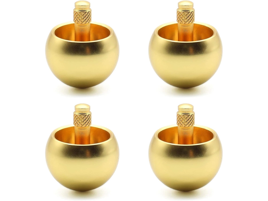 Pião 4x Tippe Top em Aço Inoxidável Dourado SFUSHOS