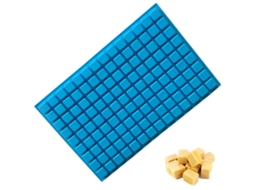 Molde de Silicone Mini Quadrado de 126 Cavidades/Molde de Chocolate para Goma Azul