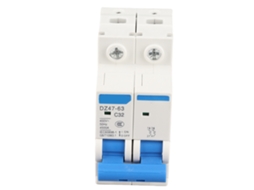 Interruptor De Circuito Miniatura Dz47‑63 2p 32a 220/380v