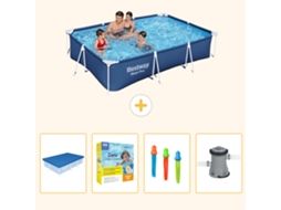 Bestway Piscina Bestway Steel Pro Retangular - 300x201x66 Cm - 5-peças S57