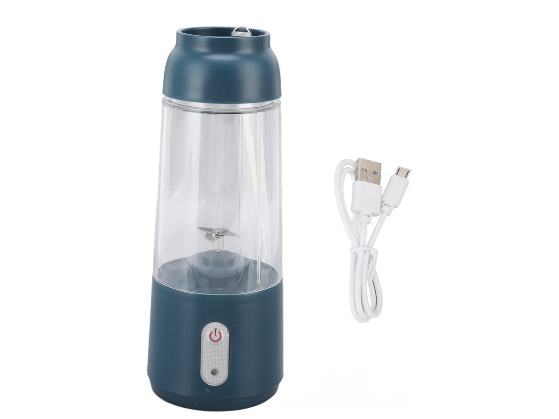 Xícara Liquidificador Elétrico Portátil 300ml com 1200mah USB, Verde Escuro | S/MARCA