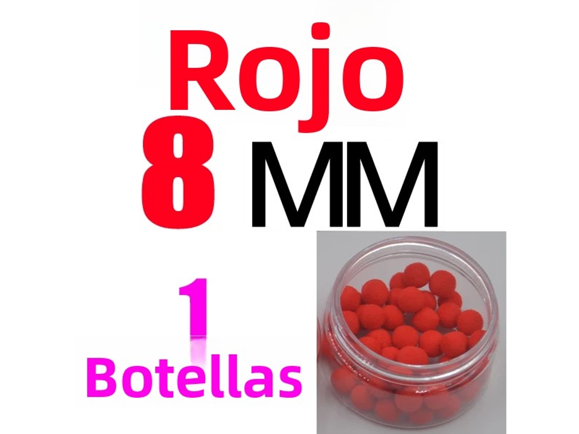 Isca para Carpa MDUG, 8mm vermelho, com bóia, 4 sabores