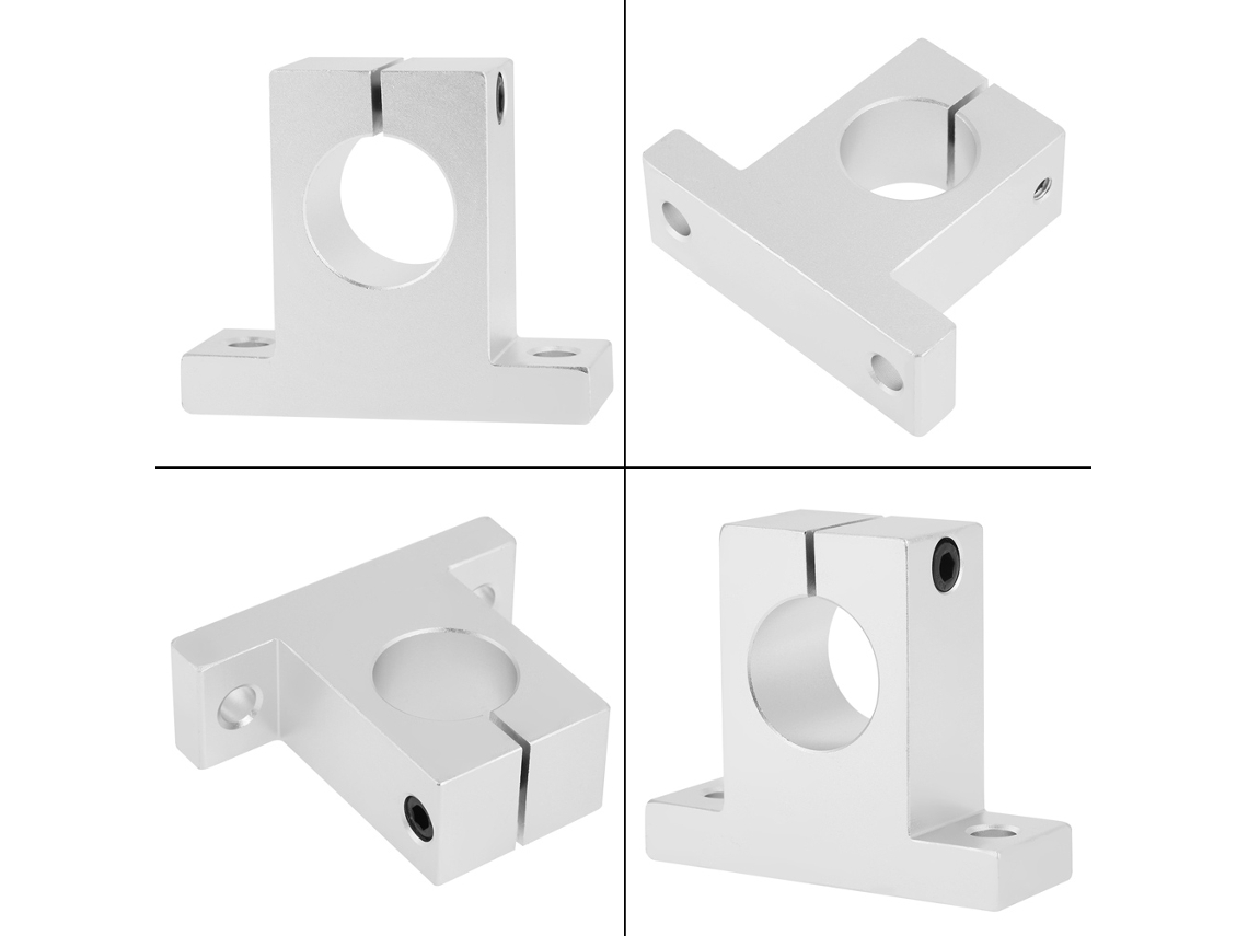 Suporte De Guia Linear De Eixo De 30mm Alumínio 2pçs