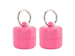 2pcs Chaveiro Porta joias Esportivo, Prático, Compacto para Anéis, Colares, Brincos, Viagem, Rosa | S/MARCA