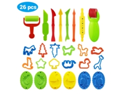 Mali 26pcs Kit de Massa Modelagem Diy com Moldes de Massa Plástica para Crianças Presente