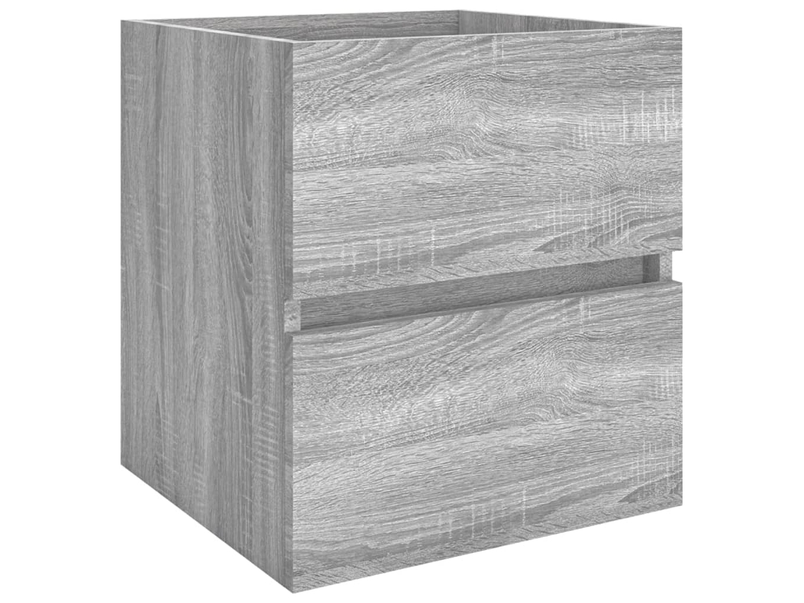 Sink Cabinet, Sink Cabinets Vidaxl Cinzeto Madeira Processada (41 X 38.5 X 45 Cm)