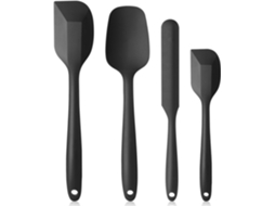 4 Espátulas de Silicone, Resistentes ao Calor ZYBLSSBB