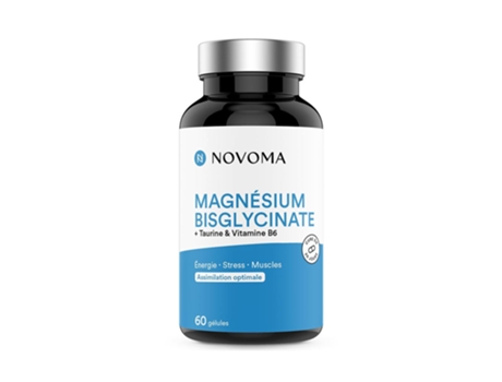 Bisglicinato De Magnésio Novoma (60 Cápsulas)
