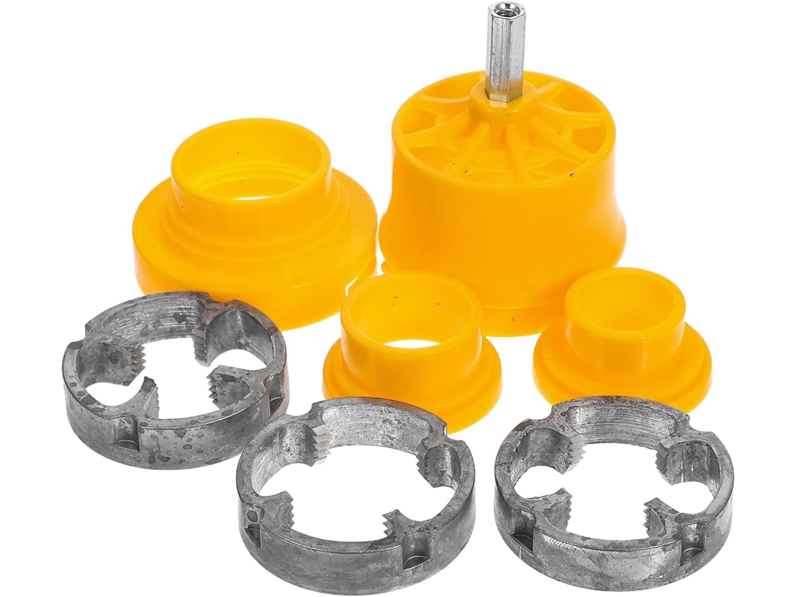 Conjunto De 7 Peças Matriz Para Roscar Tubos Pvc Com Dentes Redondos Água E Conexões