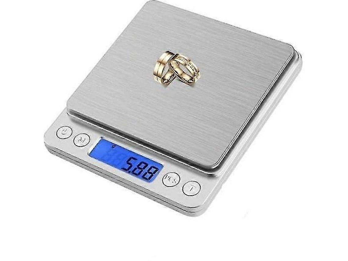 Lurelia Balança De Cozinha, 0-0,5 Kg, 0,01 G, Lcd