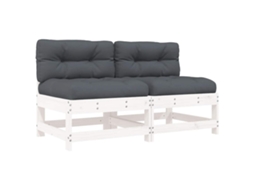 Middle Sofa, Middle Sofas Vidaxl Branco Madeira De Pinho (n/a)