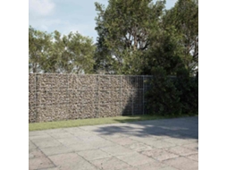 Vidaxl Cesto Gabião Com Cobertura 1200x50x150 Cm Ferro Galvanizado