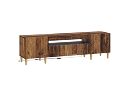 Vidaxl Gabinete De Tv Led Madeira Antiga Derivados De Madeira