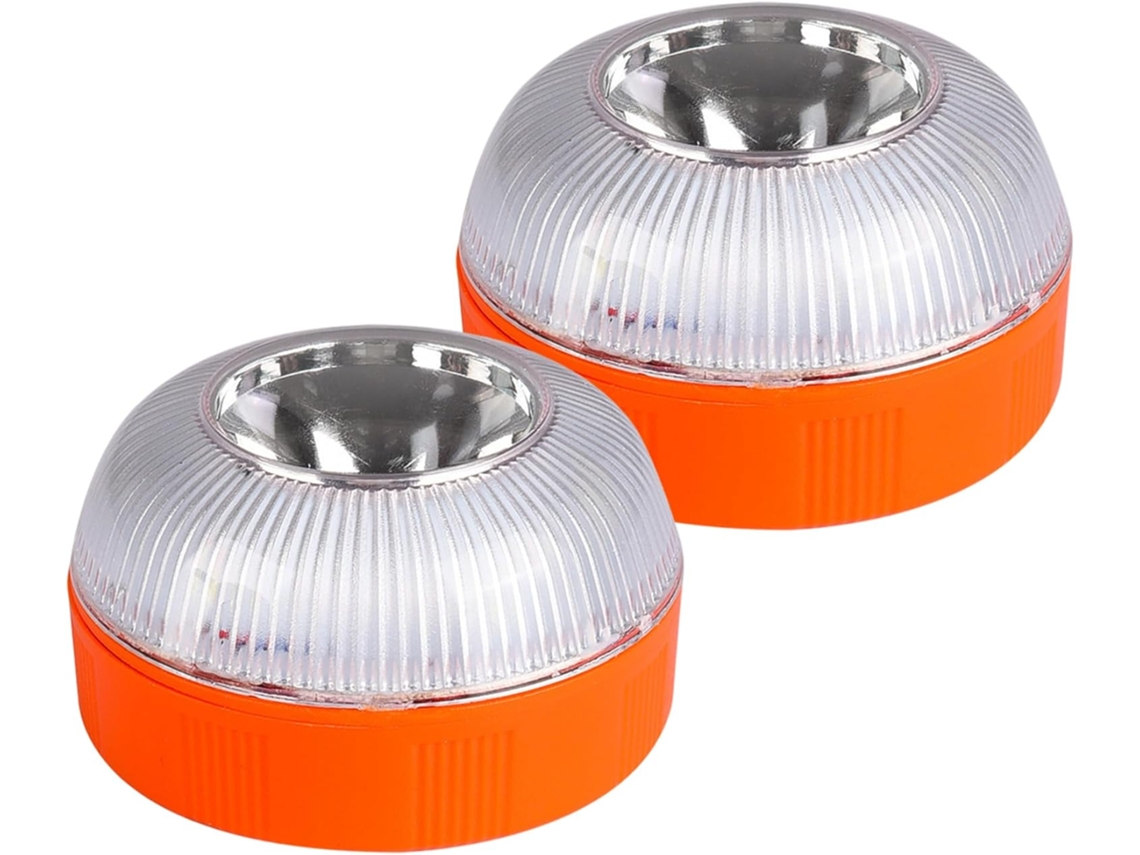 Conjunto De 2 Luzes Estroboscópicas Led Recarregáveis Com Ímã Para Sinalização Emergência Em Caminhões, Carros