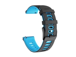 Pulseira De Silicone Bicolor 20 Mm, Compatível Com Huawei Watch Gt 3 42, Azul Escuro