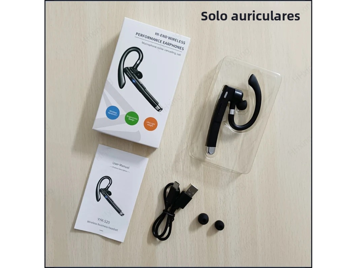 FONES DE OUVIDO Bluetooth MDUG com microfone, cancelamento de ruído e pontas gratuitas